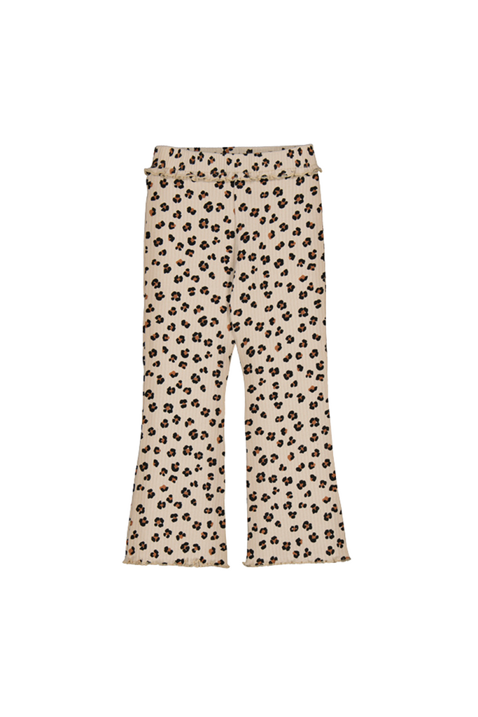 Rib Knit Flare Leggings Sand