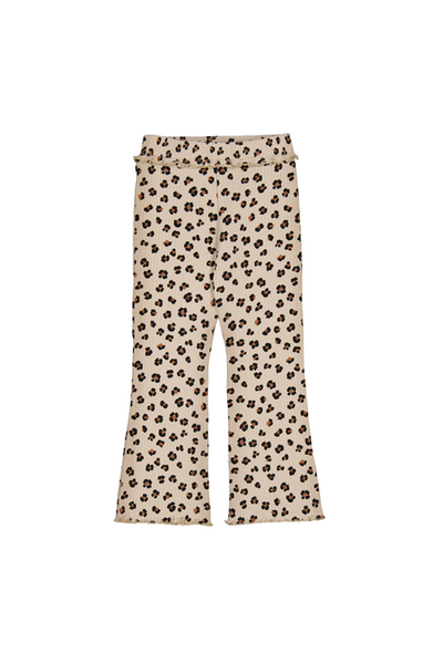 Rib Knit Flare Leggings Sand