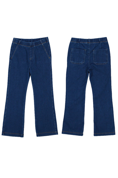 Denim Flare Leggings Dark