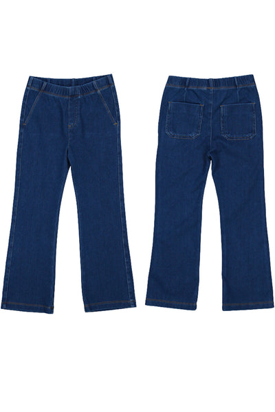 Denim Flare Leggings Dark