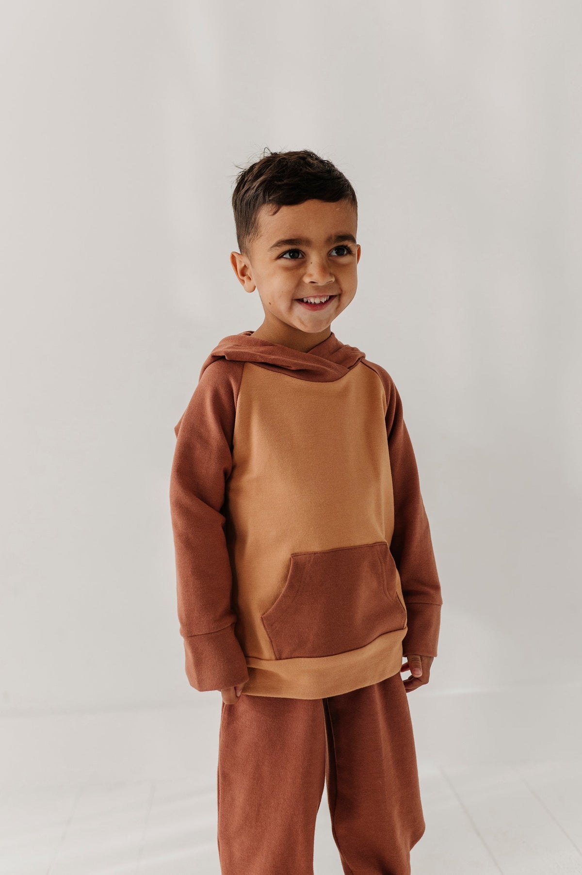 BABYSPROUTS - BBY - RAGLAN HOODIE - NIGHTFALL BLUE