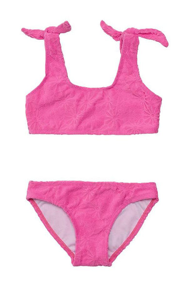 Snapper Rock - Bubblegum Bloom Crop Bikini
