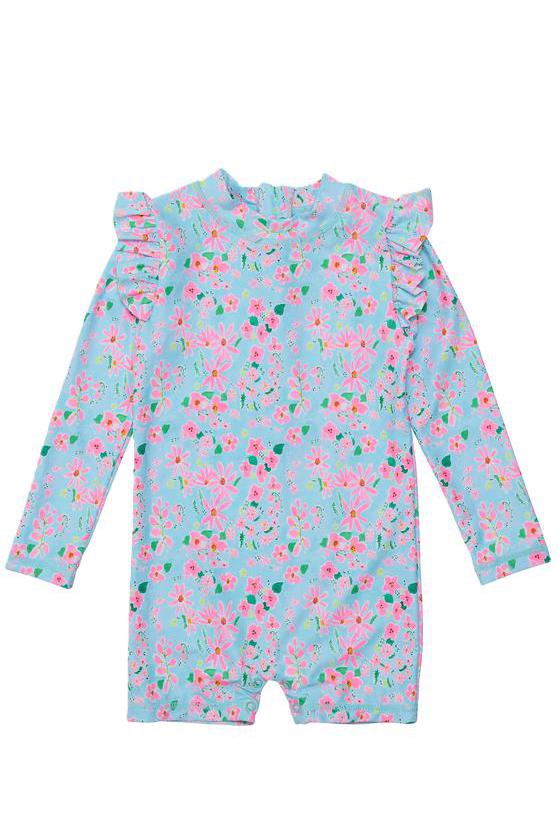Snapper Rock - Daisy Chain L/S Sunsuit