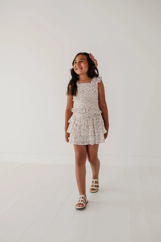 AVERY & ALEXANDER - BG - TIERED MINI SKIRT - WILDFLOWER