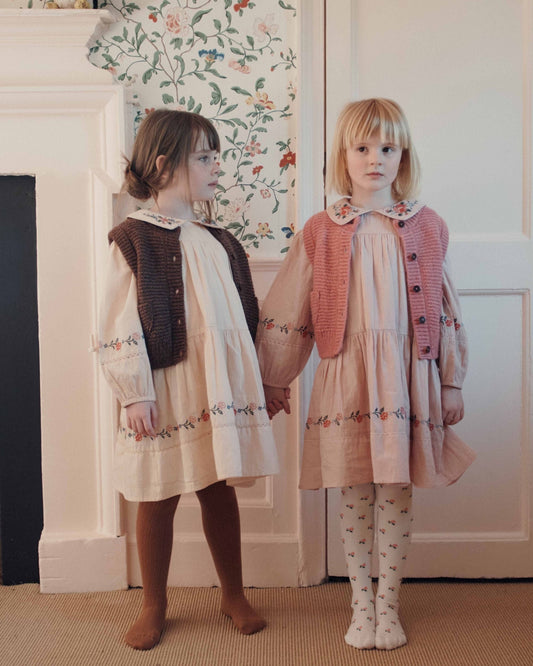 ÉMILE ET IDA - BG - GILET SANS MANCHES DOUDOU - BLUSH
