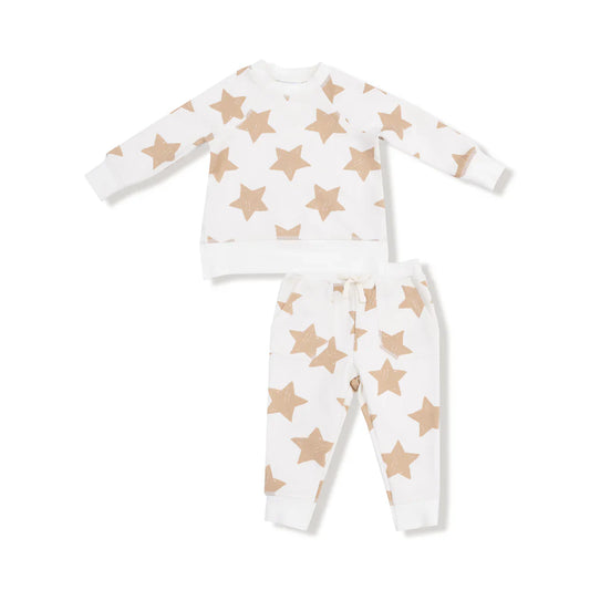 Angel Dear - TG - Raglan Sweatshirt & Jogger Set - Stars