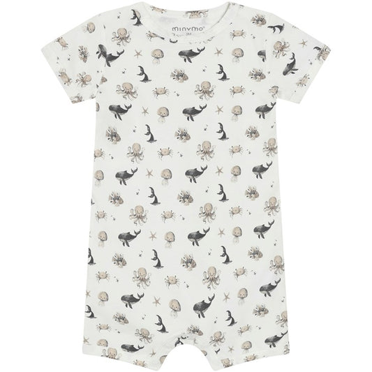 MINYMO - BBY - SUIT SS AOP - WHITE PEPPER