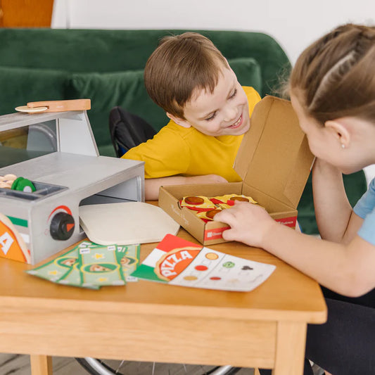 MELISSA & DOUG - T&B - TOP & BAKE PIZZA COUNTER - WOODEN PLAY FOOD