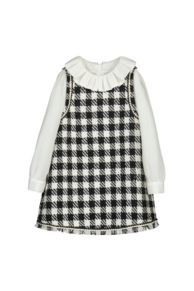 Black and White Checkered Dress