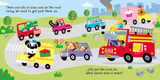 HARPER COLLINS - T&B - LET'S GO ON A FIRE TRUCK SOUND BOOK