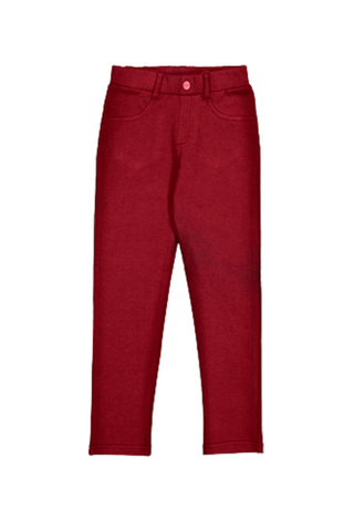 Red Basic Fleece Pants