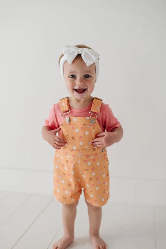 BABYSPROUTS - BBY - COTTON OVERALLS SET - DESERT MIST BLOOMS