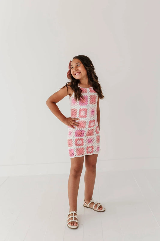 AVERY & ALEXANDER - BG - FITTED CROCHET DRESS - MULTICOLORED