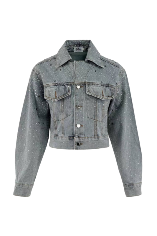 Lola And The Boys - TG - Crystal Bow Jacket - Denim