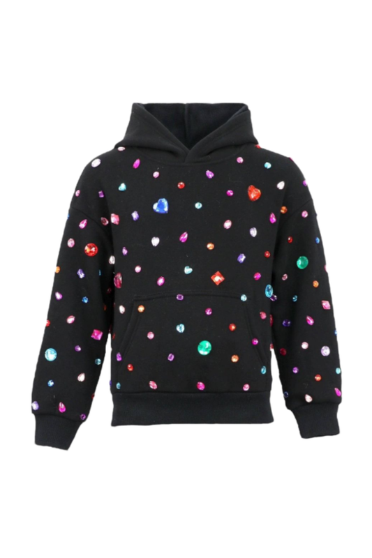 Lola And The Boys - TG - Rainbow Gems Hoodie - Black