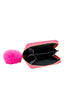 Happy Face Smile Shiny Dark Pink Wallet