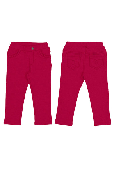 Fleece Basic Trousers Red