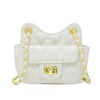 Girls Tiny Quilted Treasure Purse: Pink