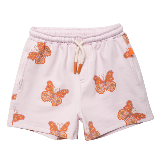 MON COEUR - TG - RECYCLED COTTON BUTTERFLY SHORT - LILAC SNOW