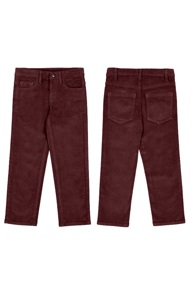 Eggplant Basic Cord Trousers