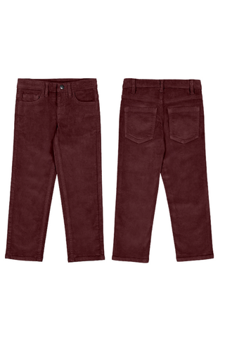Eggplant Basic Cord Trousers