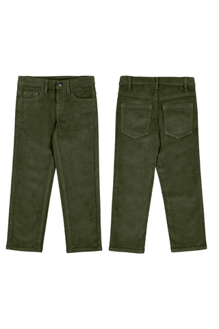 Olive Basic Cord Trousers