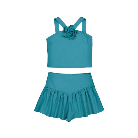 MAYORAL - BG - KNIT SET FLOWER - JADE