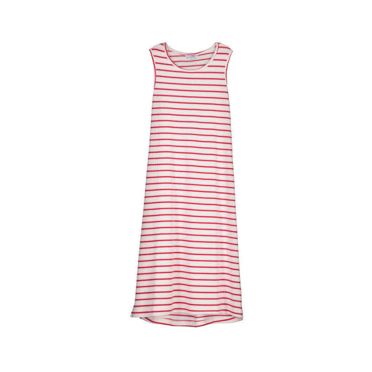 MAYORAL - BG - WHITE CHER MIDI STRIPED DRESS - WHITE CHER