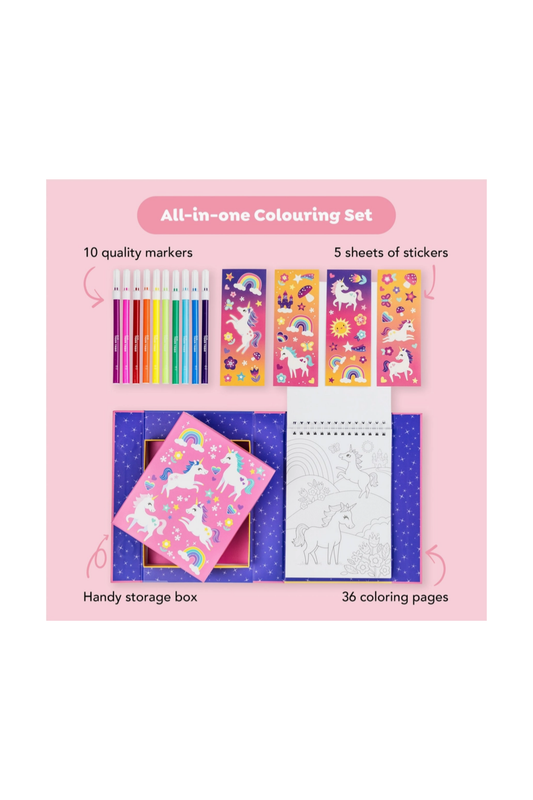 Tiger Tribe - T&B - Coloring Set - Unicorn Magic