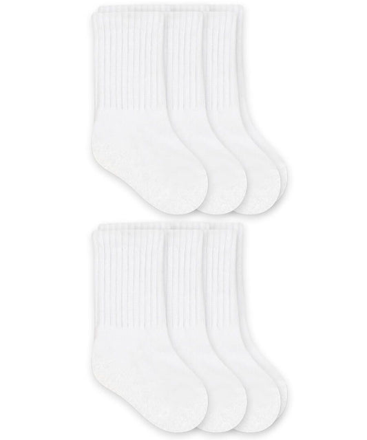 Jefferies Socks - 6pk 1/2 Cushion Sport WH