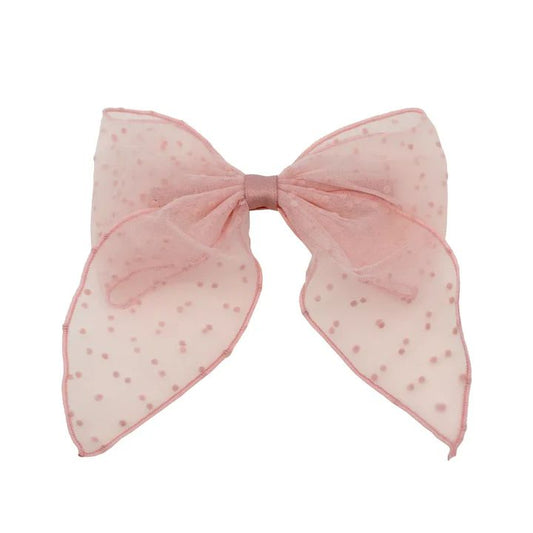 Emi Jay - ACC - Bow Barrette - Sheer Baby Mauve