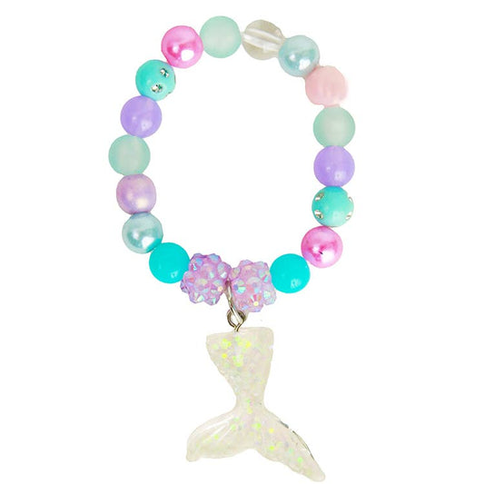 SPARKLE SISTERS - ACC - MERMAID TAIL BRACELET - WHITE W/LAVENDER