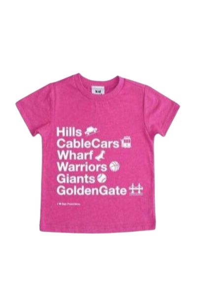 Hills Cable Cars Tee - Pink (7-16)
