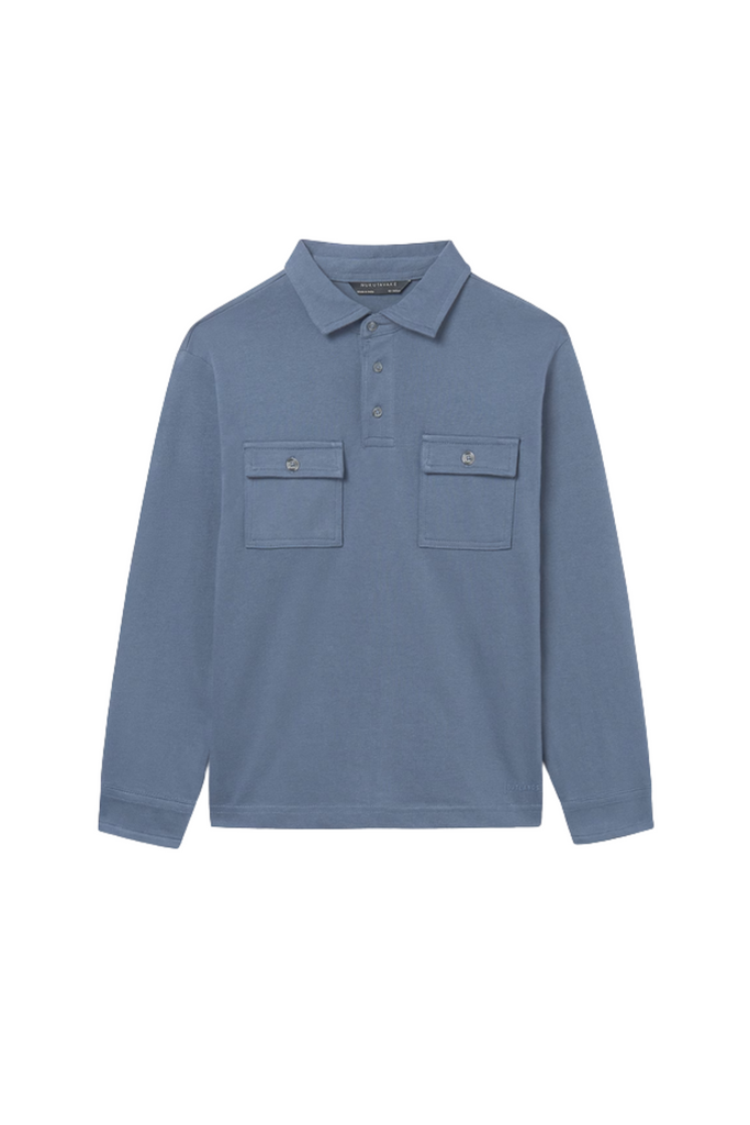 Navy L/S Utility Polo