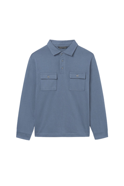 Navy L/S Utility Polo