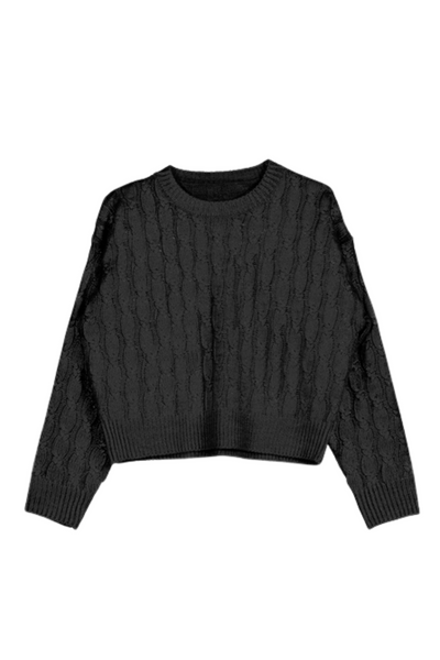 Black Braided Jumper