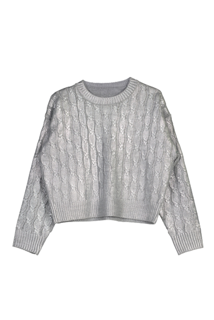 SIlver Shimmer Braided Jumper