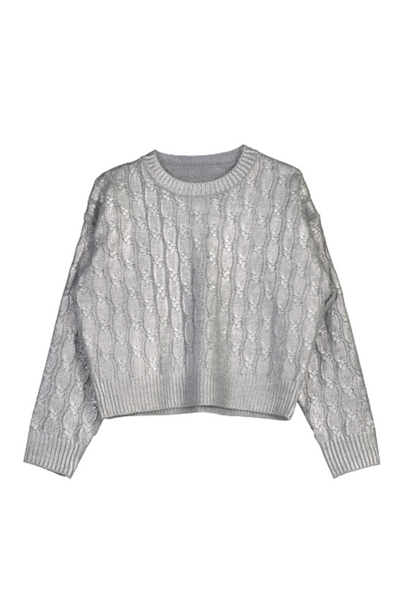 SIlver Shimmer Braided Jumper