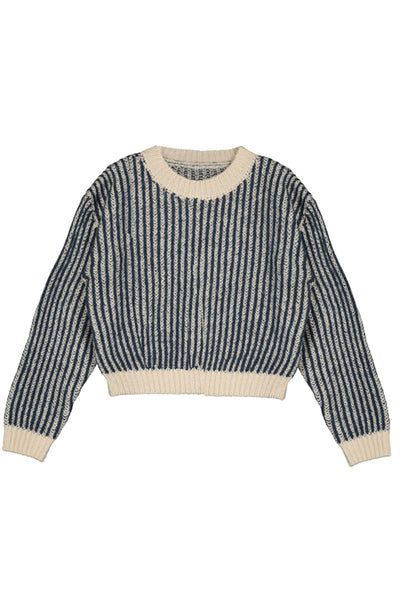 Striped Sweater Petroleum