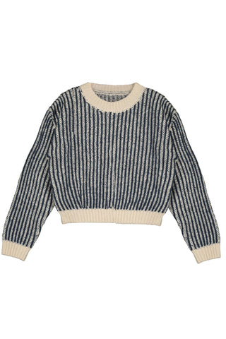 Striped Sweater Petroleum