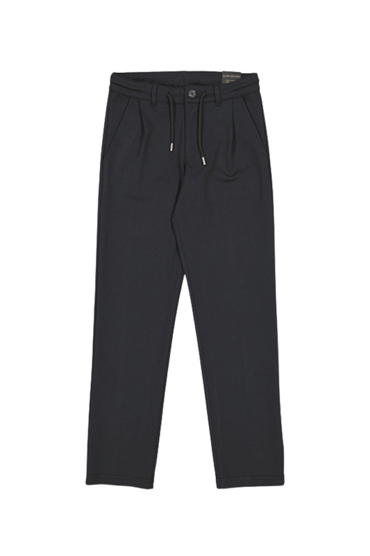 Knit Drawstring Pants Black