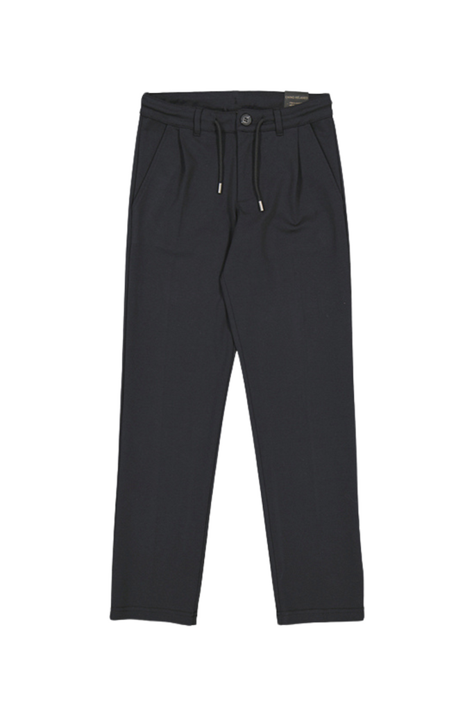 Knit Drawstring Pants Black