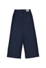 Wide Leg Twill Pants - Petroleum