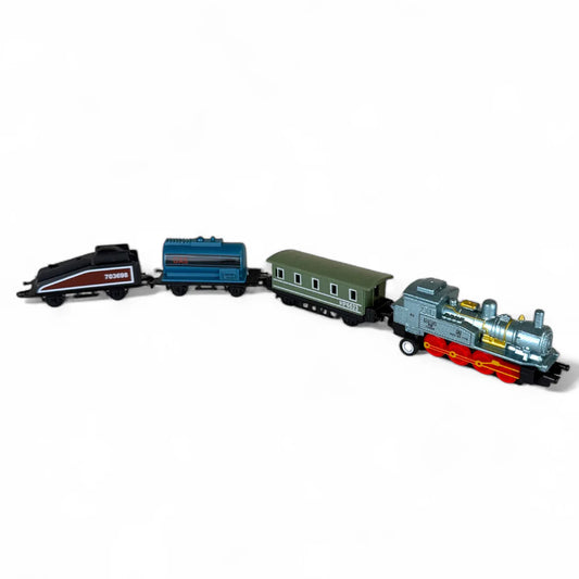 TOYSMITH - T&B - NEATO! PULL-BACK TRAIN SET - RETRO CLASSIC