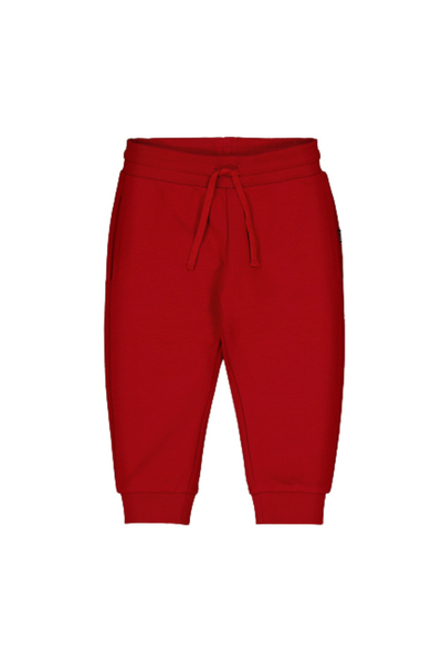 Red Basic Cuffed Fleece Trousers