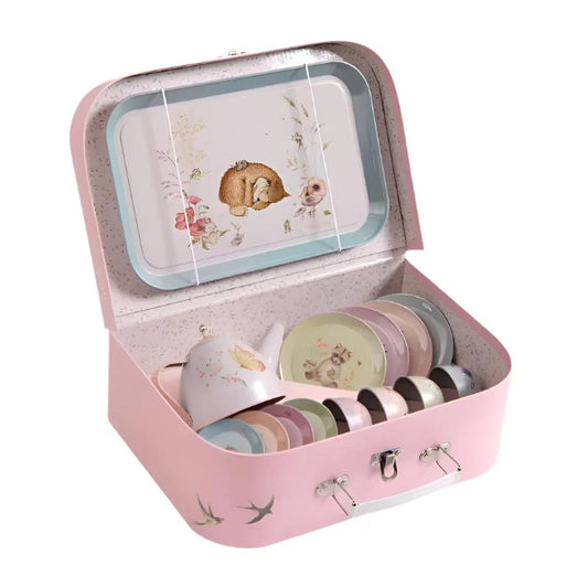 SPEEDY MONKEY - T&B - SUITCASE - TEA PARTY METAL SET THE ROSALIES (MOULIN ROTY)