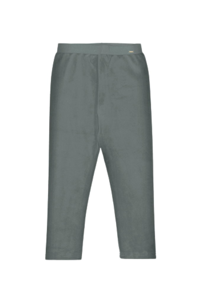 Basic Velvet Leggings - Lead