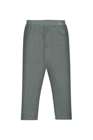 Basic Velvet Leggings - Lead