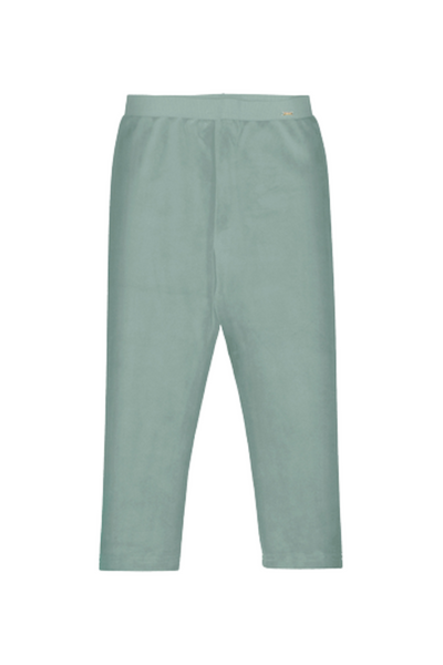 Basic Velvet Leggings - Sage