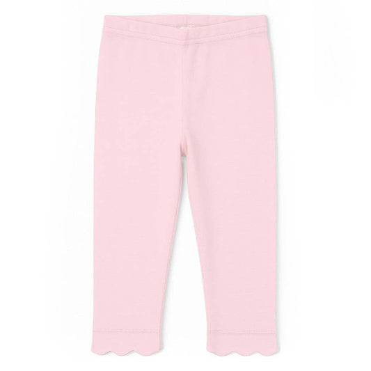 FLORENCE EISEMAN - TG - KNIT LEGGINGS WITH SCALLOPED HEM - LIGHT PINK